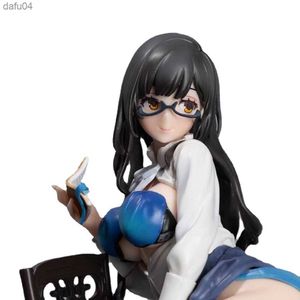 Japansk anime Native Book Girl PVC Action Figur The Library Sexy Girl Collection Model Doll Toys Christmas Gift L230522