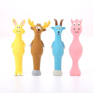 Pet Toys Dog Accessories latex Cute Cartoon Animal Modeling Vocalization Interactive Training Chew Dog Toys Pet Items Wholesale