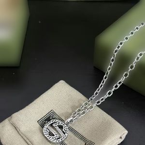 Manschettdesigner Pearl Fashion Double G Wedding Crystal Jewelry Women's Men's Gift Brand Necklace