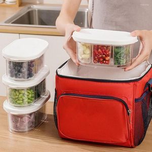 Storage Bottles Compact Modern Produce Fruit Container Food-Grade Food Holder Grooved Kitchen Accessory