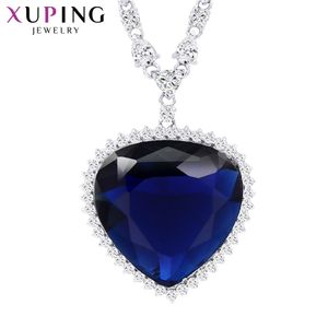 ペンダントネックレスXuping Jewelry Heart Shape Necklace with Synthetic Cubic Zirconia for Luxury Beautiful Gift A00913855 230606