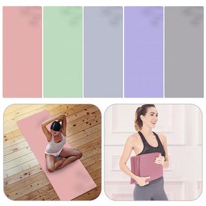 Yoga Mats TPE Yoga Meditation Pad Anti-Slip Foldable Fitness Yoga Mat Breathable Portable Shock-absorbing Easy Clean for Home Gym Office 230605