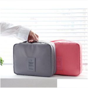 Organizer per borse da viaggio Make Up ad alta capacità Mti Funzione Wash Storage Cosmetic da borse Pouch Borsa da donna Drop Delivery Lage Accessor Dhbkr