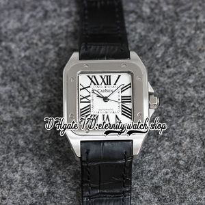 TWF V12 tw0010 Japan Miyota NH05 Automatic Womens Watch 36MM 316L Stainless Case White Dial Roman Markers Black Leather Strap High Quality Ladies Fashion Watches