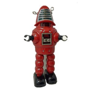 Wind up Toys Funny Adult Collection Retro Wind up toy Metal Tin space mechanical planet bullet robot Clockwork figures model kids gift 230605