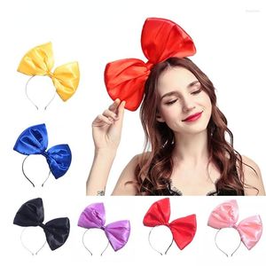 Acessórios de cabelo feminino meninas nupcial laço grande bandana bandana argola para aniversário casamento fantasia cosplay festa natal