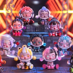 Blind Box Pop Mart Anime Figure Night City Series Box Milin Castle Model Collection Surprise Toy Gifts for Child 230605