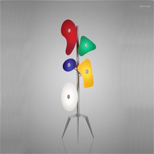 Candeeiros de pé Nordic Colorful Led Lamp Minimalism Modern G9 Lights Sofaside Home Decor Stand Luminarias Luminárias