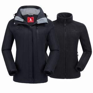 Outros Artigos Esportivos GOLDEN CAMEL Caminhada Jaqueta Impermeável 3 em 1 Feminino Inverno à Prova de Vento Jaqueta Quente de Lã com Capuz Snowboard Snow Coat 230605