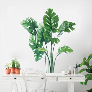 Mamalook Grande Pianta Verde Tropicale Foglie Adesivi Murali Home Room Decor Palm Decal PVC Murales