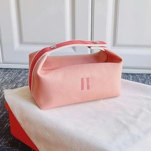 Luxuriöse Designer-Kosmetik-Umhängetasche aus Segeltuch, modische Damen- und Herren-Aufbewahrung, Make-up-Tasche, Toilettenartikel, Reisehandtasche, Clutch-Tasche, rosafarbene Brieftasche, Pochette-Beutel, Make-up-Taschen