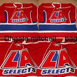 MMag Mit VTG-LA Selects High School Game Worn Hockey Jersey 100 % genähte Stickerei s Hockey Jerseys