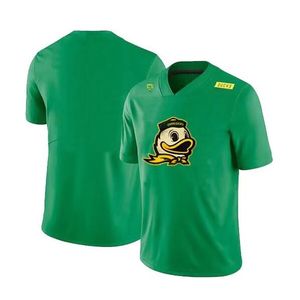 Passen Sie das Oregon Ducks-T-Shirt individuell an, Herren-College-Trikot in Schwarz und Grün, Erwachsenengröße, genähte American-Football-Trikots