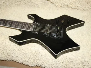 Hochwertige Custom Shop Schwarz 7 Saiten E-Gitarre Großhandel Gitarren OEM Bestseller