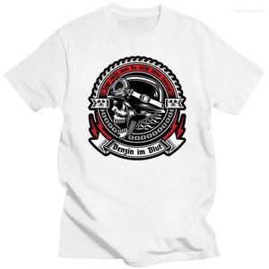 Мужская футболка T Рубашки Mnner Herren Benzin Im Blut Motorrad Bikes Biker Rocker MC Oldschool