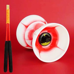 Yoyo 3 Bearings Diabolo Toys Professional Chinese Ball Set Packaging Rope Bag Fire Type High Speed And Smooth BBDS 230605