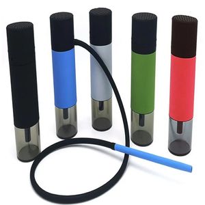 Lomint portátil estilo copo para carro narguilé shisha conjunto interno ao ar livre com capa protetora bongs de toque suave equipamento de dab