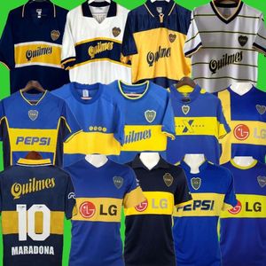 84 95 96 97 98 99 Boca Juniors Retro Soccer Jersey Maradona ROMAN Caniggia RIQUELME 2002 PALERMO Football Shirts Maillot Camiseta de Futbol 99 00 01 02 03 04 05 06 1981 07