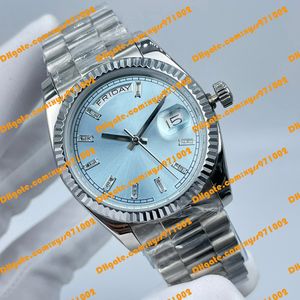 Best selling men's watch m128239-0044 128239 128238 36mm 316L stainless steel blue diamond dial sapphire ETA 2813 movement automatic men's watch original box paper