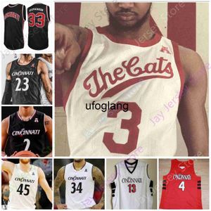 Coe1 Cincinnati Bearcats كرة السلة Jersey NCAA College Robertson Twyman Van Exel Martin Patterson Kilpatrick Stephenson Jeremiah Davenport David