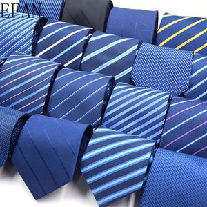 Neckband Classic Blue Black Red Slips Men Business Formal Wedding Tie 8cm Stripe Plaid Fashion Shirt Dress Accessories 230605
