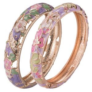 Bangle Indian Bangles For Women Women's Bangle Clover Cloisonne Bracelet Sets Women's Jewelry Vintage Accessories Trendy Style Bangles 230606