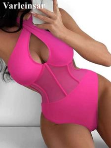 Women's Swimwear S - XL Underwired Cut Out Halter Women Swimwear One Piece Swimsuit Female Monokini High Cut Bather Bathing Suit Swim Lady V4418 T230606