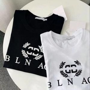 Yaz Yeni Tees Kısa Kollu Erkek Kadınlar Mektuplar Baskı T-Shirt Saf Pamuk Yuvarlak Boyun Erkek Çift Ebeveyn-Çocuk Giysileri Toptan