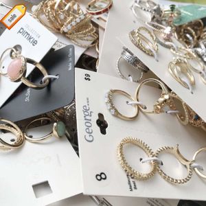 80-150 pezzi per kg vendono anelli di peso venduti da catty mix di gioielli all'ingrosso europei e americani e all'ingrosso casuale