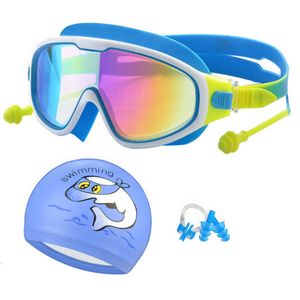 Dykningsglasögon Kids Swimming Goggles Anti-dimma UV Waterproof Silicone Justera Dykningsglasögon för barn Boy Girl Swim Glasses 230606