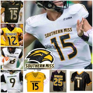 Coe1 Southern Mississippi Football Jersey College Jack Abraham Kevin Perkins De'Michael Harris Quez Watkins Tim Jones Whittington Turner