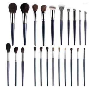 Makeup Brushes 11pcs/Set Pro Animal Hair Blush Face&eye Detail Eyeshadow Make Up Eye Highlight Smudge Eyebrow Essential