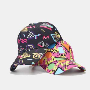 Ball Caps Spring 2023 Cotton Cartoon Printed Fancy baseball cap Adjustable Button Hat for Men and Women 149 G230606