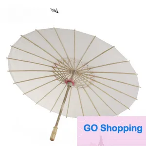 50pcs Celebration Decoration Bamboo Edge Craft Paper Umbrella Diy Handmade Painting Blank Paper Umbrella Ancient Chinese Style Umbrella Decorative Umbrella