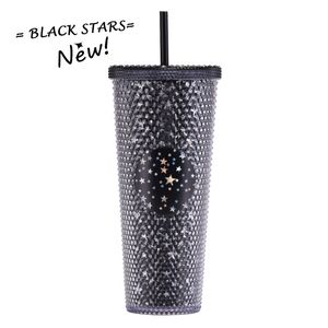 Yıldız Tumblers Çift Katmanlı Şeffaf Yeşil Soğuk Plastik Tumbler Samanlı Büyük Kapasiteli Yaratıcı 710ml Ombre Glitter Akrilik Tumbler El Kupaları UPS B0059