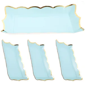 Plates Square Paper Lace Plate Cupcake Trays Disposable Serving Platters Display Stands Party Fruit