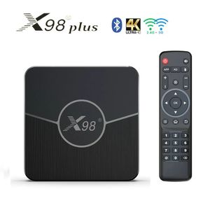 X98 Plus Android 11.0 TV Box Amlogic S905W2 4GB RAM 32GB 2.4G/5G 듀얼 WiFi BT 4K LAN 100m 상단 상자 미디어 플레이어