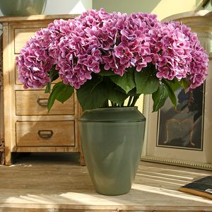 Hydrangea Artificial Flowers Wedding Home Decor Real Touch Latex for Home Decoration Bridal Bouquet Wedding
