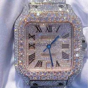 Diğer Saatler Bilek saatleri 2022 Mosang Stone Diamond Watch Özelleştirme Mens'in TT'sini Geçebilir Otomatik Mekanik Hareket Su Geçirmez İzle J230606