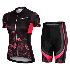 Set di maglie da ciclismo Pro Set da donna MTB Abbigliamento da bici Abbigliamento da bicicletta da corsa femminile Ropa Ciclismo Abbigliamento da ciclismo da ragazza Bib Short Pant Pad 230605