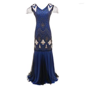 Parti Elbiseleri Siyah Kırmızı Altın 1920'ler 20s Vintage Düğün Kadınlar İçin Büyük Gatsby Kokteyl Sequin Vestidos de Fiesta Noche