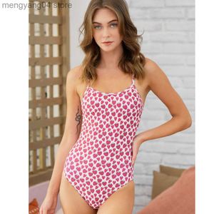 Costumi da bagno da donna Lemango 2022 New Berry Strawberry Rose Costume da bagno da donna Sexy monopezzo Slim vita alta Triathlon Open Water Race Body T230606