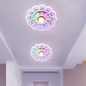 Taklampor LED Crystal Aisle Lighting Light Lamp Industrial Loft Nordic Dome For Home Decor Dinning Corridor Restaurant