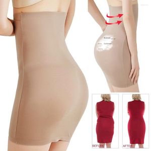 Women's Shapers Women Super Elastic Tummy Control Slips High Waist Body Shaper Slimming Underwear Half Slip BuLifter Petticoat Underskirts