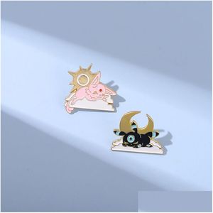 Other Fashion Accessories Exquisite Cartoon Cute Little Monster Metal Paint Brooch Creative Animati Dhgvk
