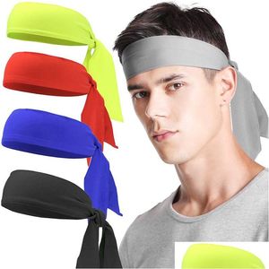 Headbands Solid Color Sport Yoga Headband Sweatband Hood Hairband Work Out Fitness Cycling Running Tennis For Women Men Will And San Dhepf