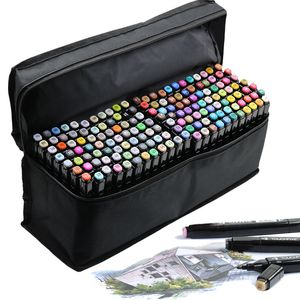 Markers 24 30 40 60 80 Colors Dual Headed Art Markers Set Alcohol Based Markers Drawing Pen Manga Sketch Marker Design Pens 230605