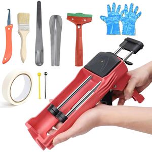 Gun 400 ml Steel Dual Component Cartridge Gun Applicator Hydraulic Manual Lim Gun Caulk Gun For Ceramic Tile Seam Home Repair