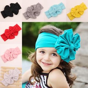 Hair Accessories 2023 Born Child Girl Big Cotton Turbante Fabric Elastic For Bows Head Bands Wraps Turban Headband Headbands