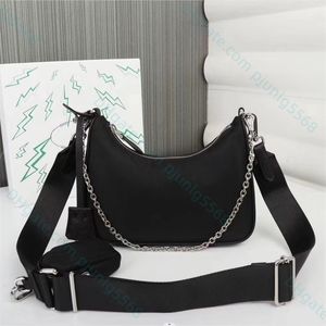 Designer Cross Body Bags Women Luxury Designers Three-One Nylon Handväska med bokstäver Partihandel Canvas Hobo Shoulder Bag Lady Tote Chains Messenger Handväskor